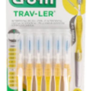 CEPILLO INTERDENTAL VIAJE GUM 1514 TRAV-LER EXTRAFINO 1.3 mm CONICO 6 UNIDADES