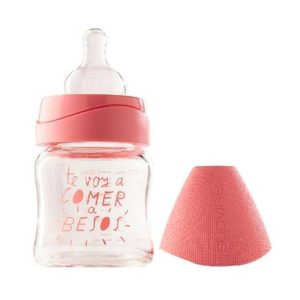 BIBERON VIDRIO BOCA ANCHA TETINA REDONDA SUAVINE