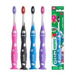 CEPILLO DENTAL JUNIOR GUM 902 1 UNIDAD MONSTRUOS