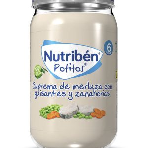 NUTRIBEN SUPREMA DE MERLUZA CON GUISANTES ZANAHO