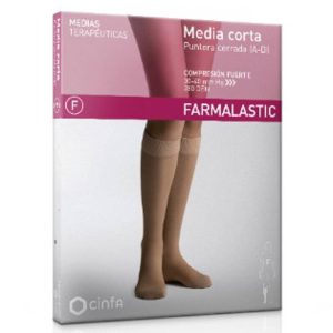MEDIA CORTA (A-D) COMPRESION FUERTE FARMALASTIC TALLA EXTRA GRANDE