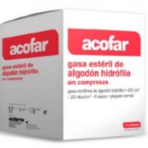 COMPRESAS GASA ESTERIL ACOFAR C/ 50 UND