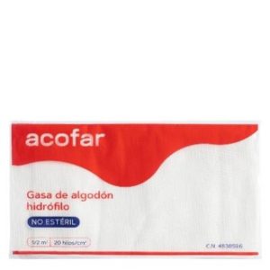 GASA ALGODON HIDROFILO NO ESTERIL ACOFAR 1 UNIDAD 1 m2